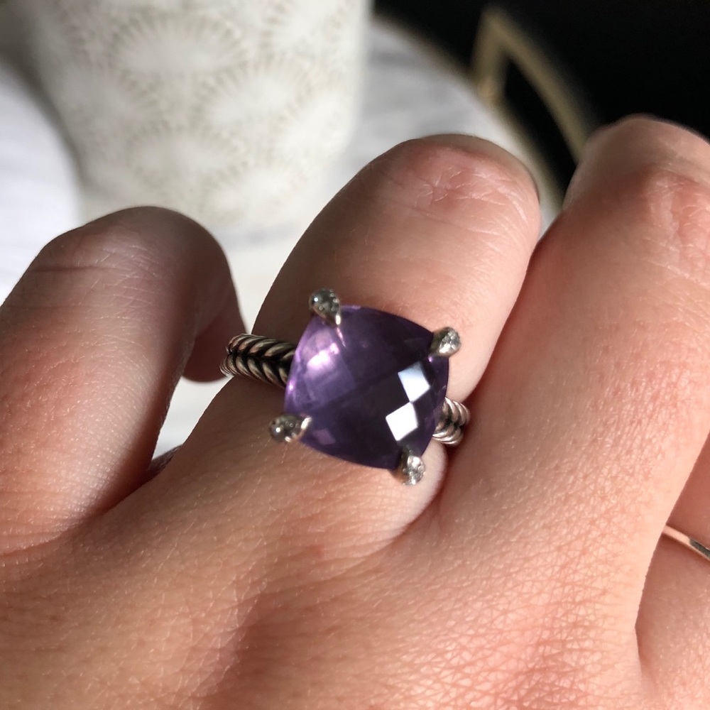 DAVID YURMAN Chatelaine Ring with Amethyst size 7